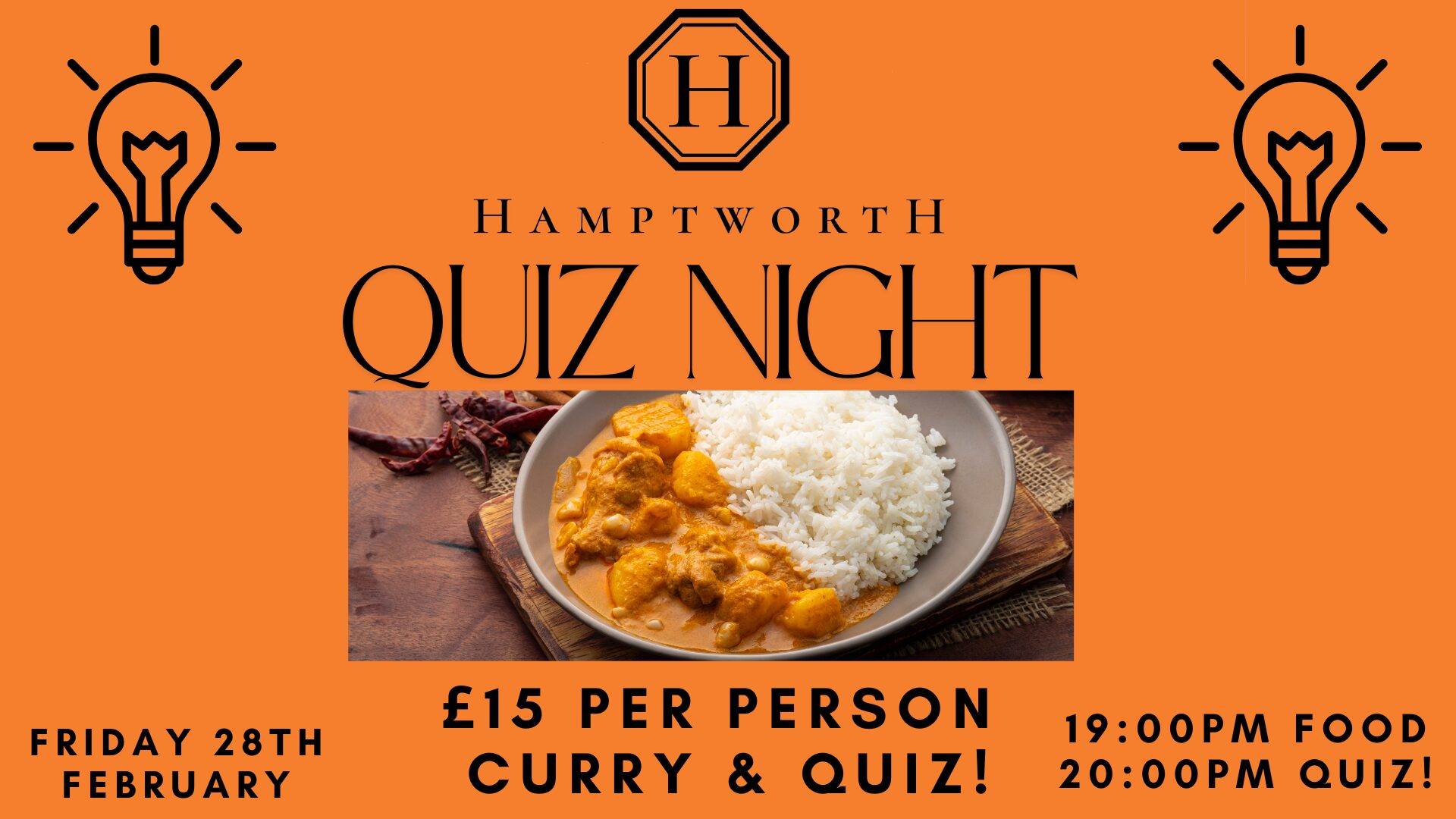 Hamptworth Quiz Night - February 2025